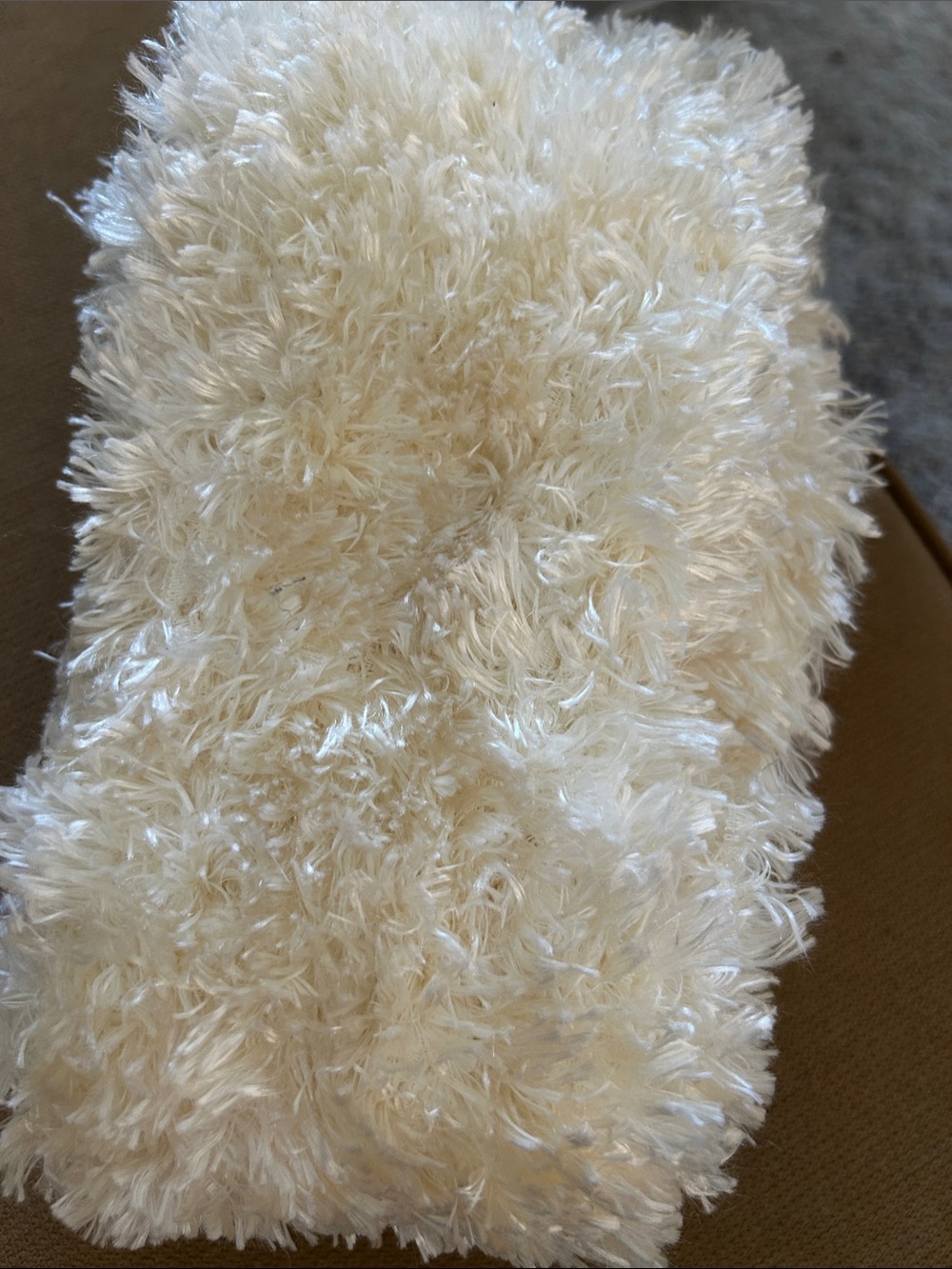 Cozy Faux Fur Cream Throw